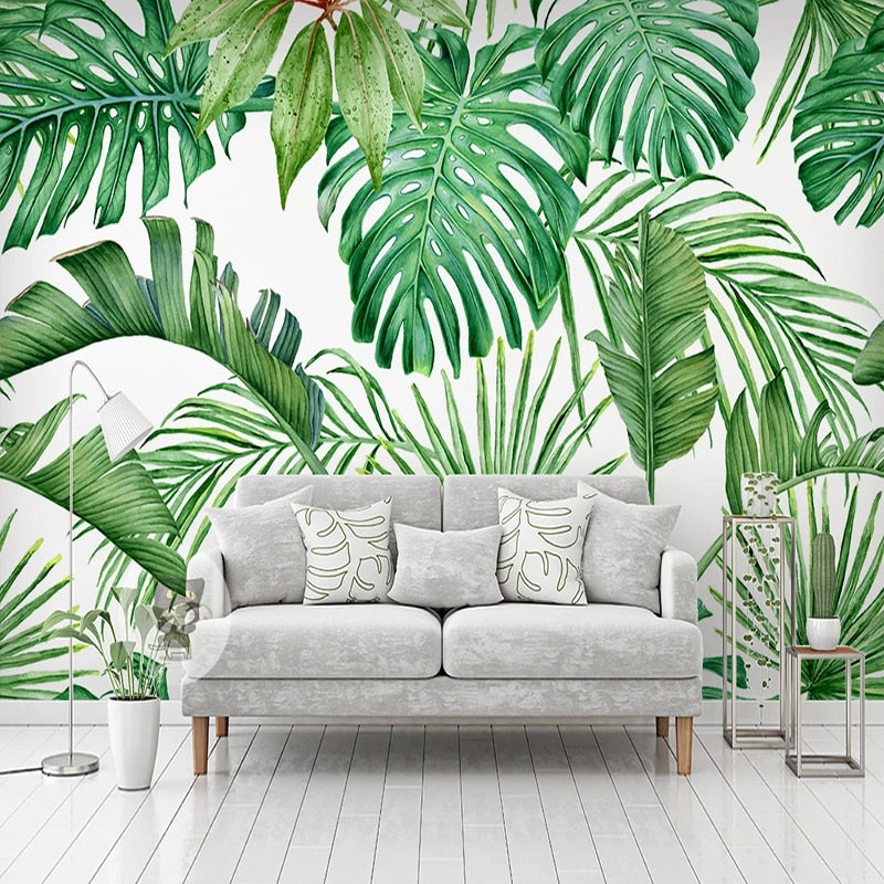 papier peint motif tropical