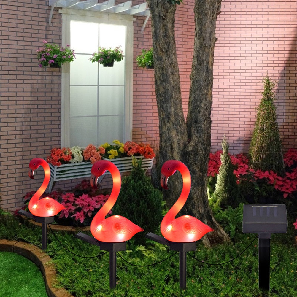 Lampe Flamant Rose Solaire