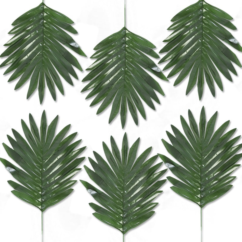 6 Feuilles palmier Chamaerops Artificielles