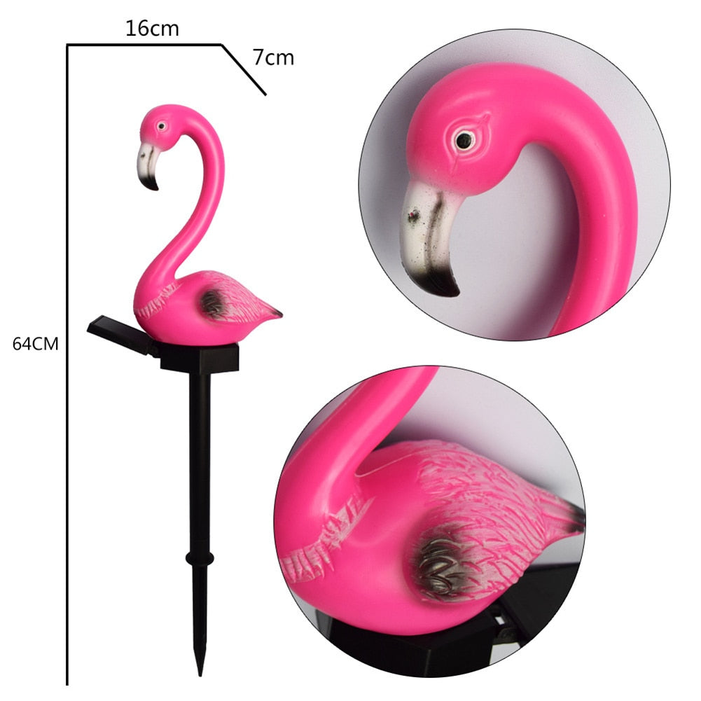 Lampe Flamant Rose Solaire